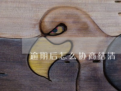 逾期后怎么协商结清 逾期后怎么协商结清