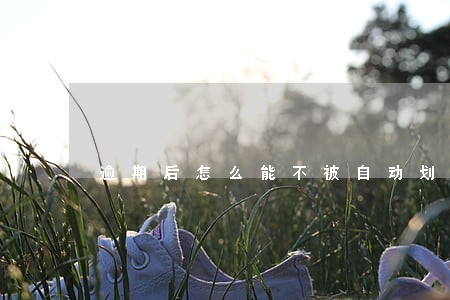 逾期后怎么能不被自动划扣 逾期后怎么能不被自动划扣