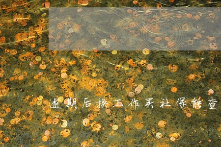 逾期后换工作买社保能查到吗 逾期后换工作买社保能查到吗