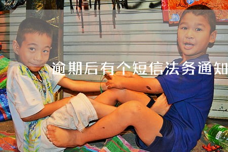 逾期后有个短信法务通知 逾期后有个短信法务通知