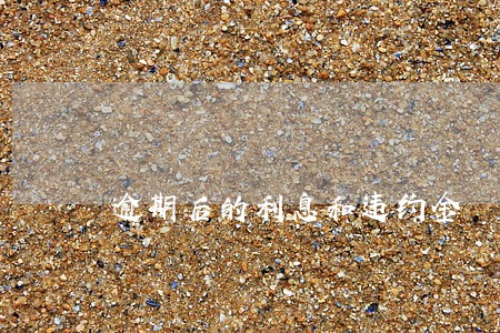 逾期后的利息和违约金 逾期后的利息和违约金