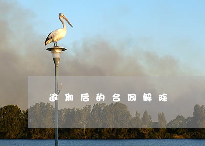 逾期后的合同解除 逾期后的合同解除