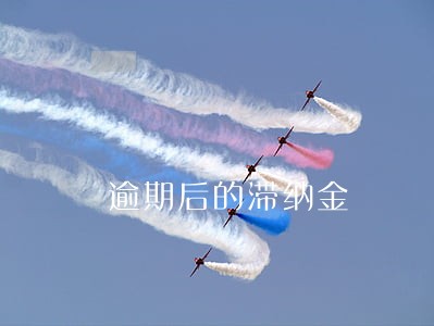 逾期后的滞纳金