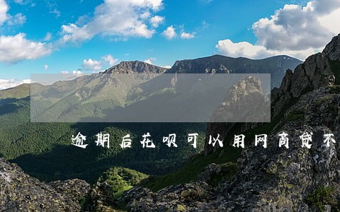 逾期后花呗可以用网商贷不行 逾期后花呗可以用网商贷不行