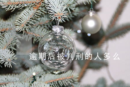 逾期后被判刑的人多么 逾期后被判刑的人多么