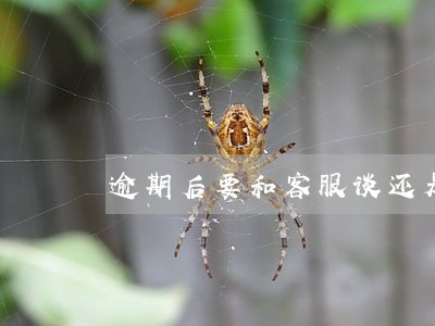 逾期后要和客服谈还是和三方谈 逾期后要和客服谈还是和三方谈