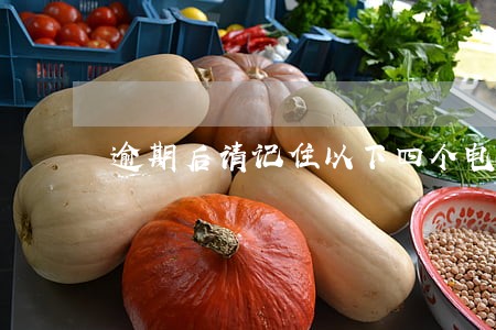 逾期后请记住以下四个电话 逾期后请记住以下四个电话
