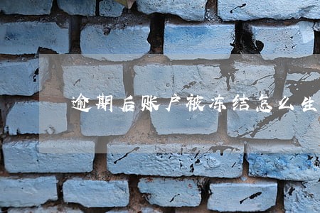 逾期后账户被冻结怎么生活 逾期后账户被冻结怎么生活