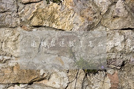 逾期后还款了怎么还有负面记录 逾期后还款了怎么还有负面记录