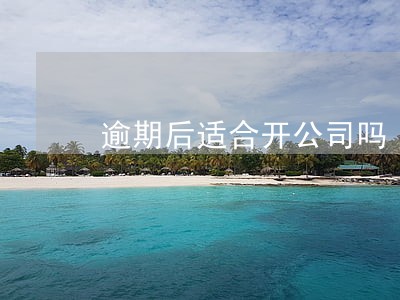 逾期后适合开公司吗 逾期后适合开公司吗