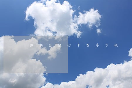 逾期后银行卡有多少钱 逾期后银行卡有多少钱
