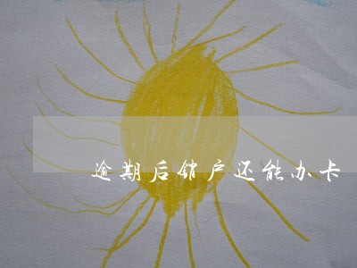 逾期后销户还能办卡