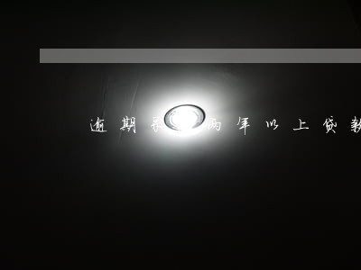 逾期呆滞两年以上贷款 逾期呆滞两年以上贷款