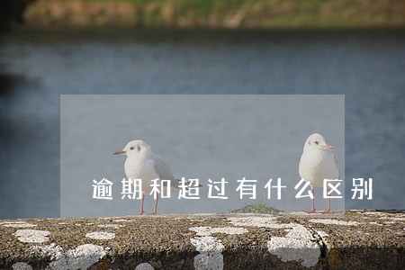 逾期和超过有什么区别 逾期和超过有什么区别
