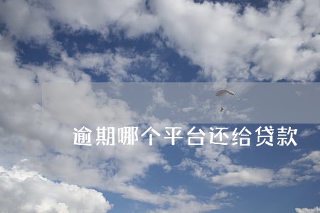 逾期哪个平台还给贷款 逾期哪个平台还给贷款