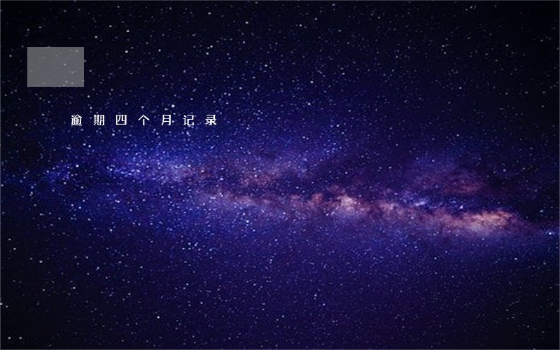 逾期四个月记录 逾期四个月记录