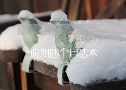 逾期四个月话术 逾期四个月话术