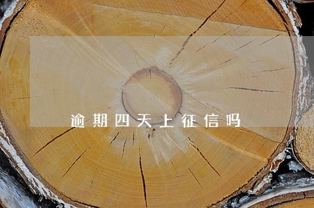 逾期四天上征信吗 逾期四天上征信吗