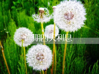 逾期四天利息 逾期四天利息