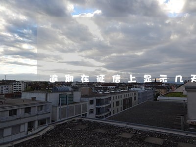 逾期在征信上显示几天吗 逾期在征信上显示几天吗