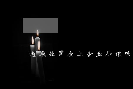 逾期处罚会上企业征信吗 逾期处罚会上企业征信吗