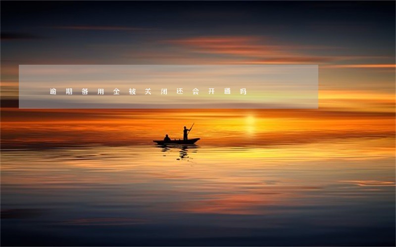 逾期备用金被关闭还会开通吗 逾期备用金被关闭还会开通吗