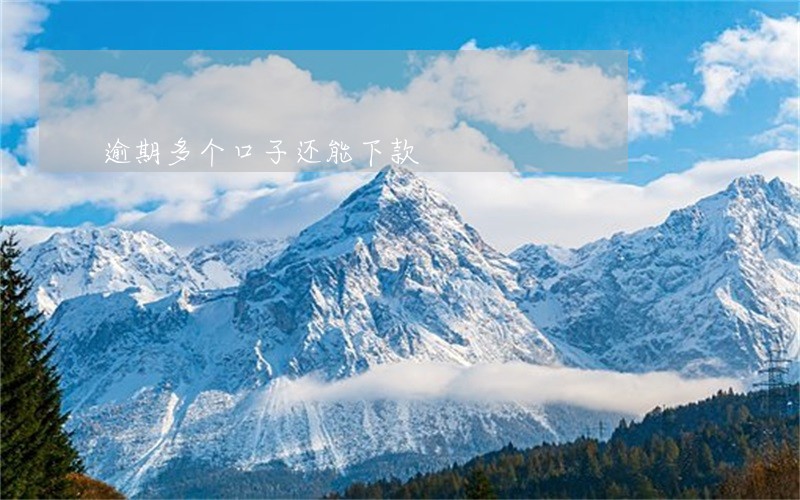 逾期多个口子还能下款 逾期多个口子还能下款