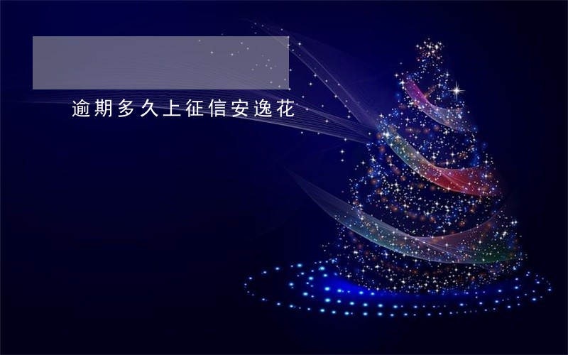 逾期多久上征信安逸花 逾期多久上征信安逸花