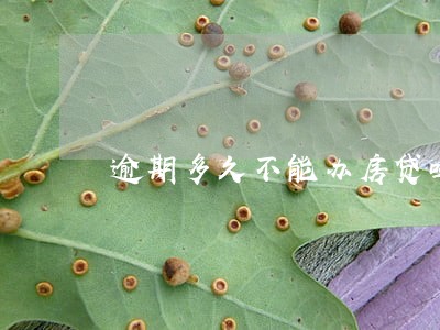 逾期多久不能办房贷吗 逾期多久不能办房贷吗