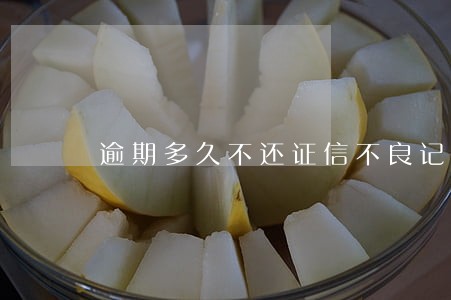 逾期多久不还证信不良记录 逾期多久不还证信不良记录