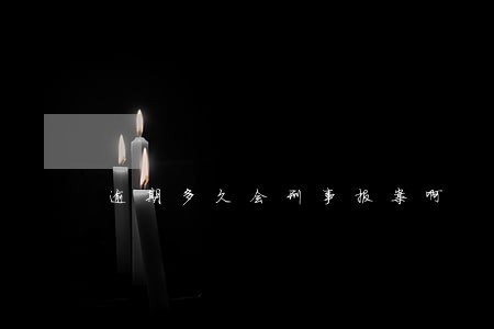 逾期多久会刑事报案啊 逾期多久会刑事报案啊