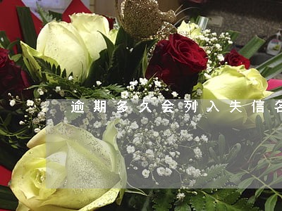 逾期多久会列入失信名单 逾期多久会列入失信名单