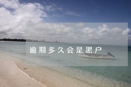 逾期多久会是黑户 逾期多久会是黑户