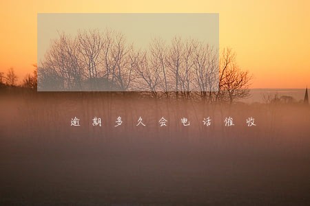 逾期多久会电话催收 逾期多久会电话催收