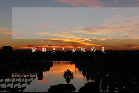 逾期多久会被修复 逾期多久会被修复