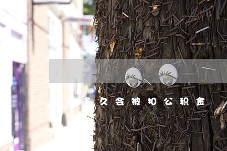 逾期多久会被扣公积金 逾期多久会被扣公积金