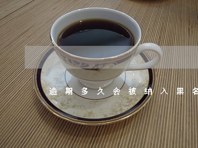 逾期多久会被纳入黑名单 逾期多久会被纳入黑名单