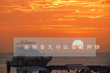 逾期多久可以卖抵押物 逾期多久可以卖抵押物