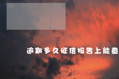 逾期多久征信报告上能查出来 逾期多久征信报告上能查出来