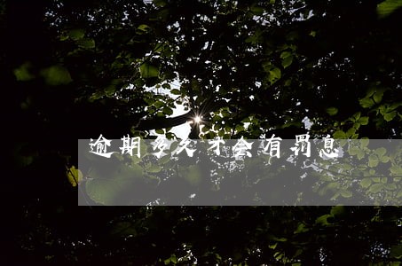 逾期多久才会有罚息 逾期多久才会有罚息