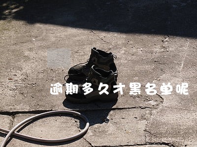 逾期多久才黑名单呢 逾期多久才黑名单呢