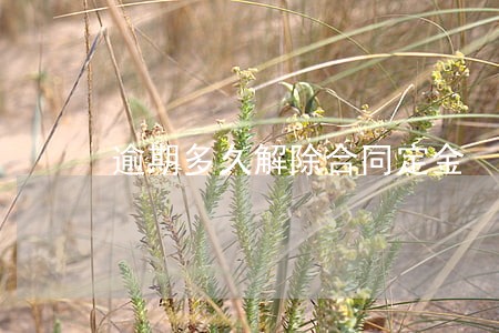 逾期多久解除合同定金