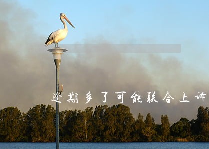 逾期多了可能联合上诉吗 逾期多了可能联合上诉吗