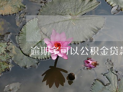 逾期多可以公积金贷款吗