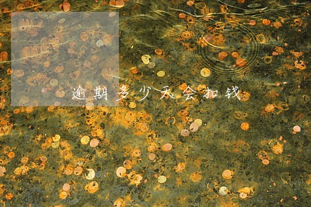 逾期多少天会扣钱 逾期多少天会扣钱