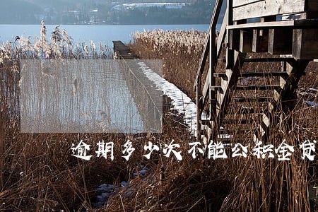 逾期多少次不能公积金贷款 逾期多少次不能公积金贷款