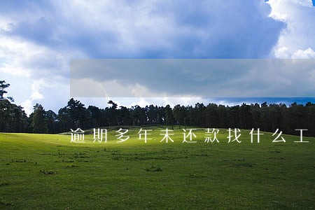 逾期多年未还款找什么工作好 逾期多年未还款找什么工作好
