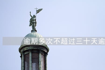 逾期多次不超过三十天逾期 逾期多次不超过三十天逾期