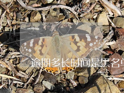 逾期多长时间是黑名单6 逾期多长时间是黑名单6