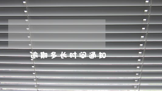 逾期多长时间通知 逾期多长时间通知